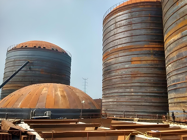 钟山焦粉钢板仓